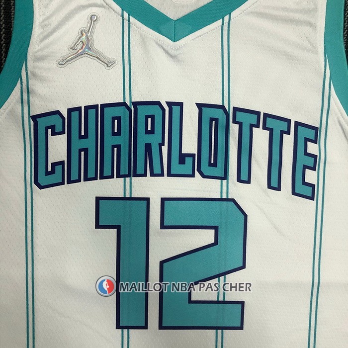Maillot Charlotte Hornets Kelly Oubre JR. NO 12 Association 2020-21 Blanc